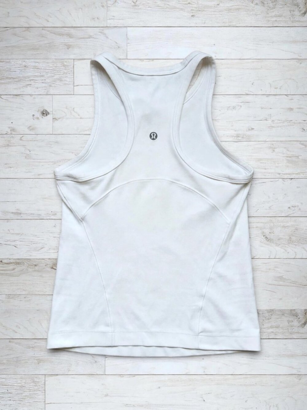 lululemon White Racerback Tank Size 4 NWT